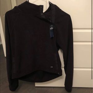 Asymmetrical Polar Fleece Hoodie